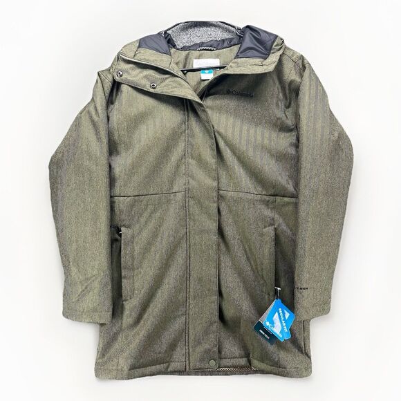 Columbia Jacket Womens XS‎ Green Portland Point Parka Omni Heat Infinity Tech - Picture 1 of 6